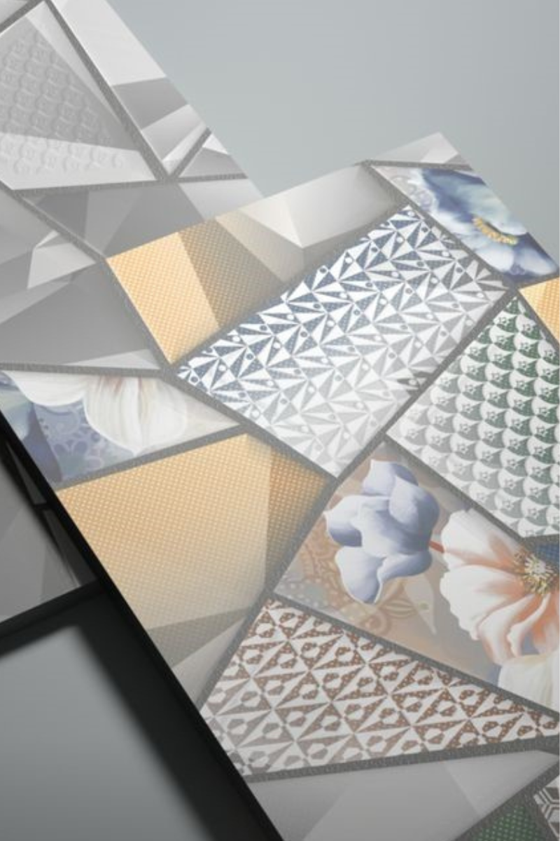 Flower theme tiles